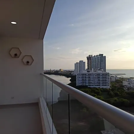 Apartamento Acogedor Apto Con Vista Al Mar Cartagena